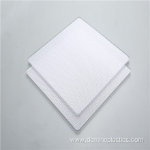 Light diffusion clear prismatic sheet polycarbonate board